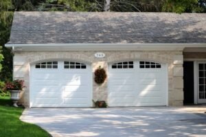 house home garage door brick house real estate home remodeling